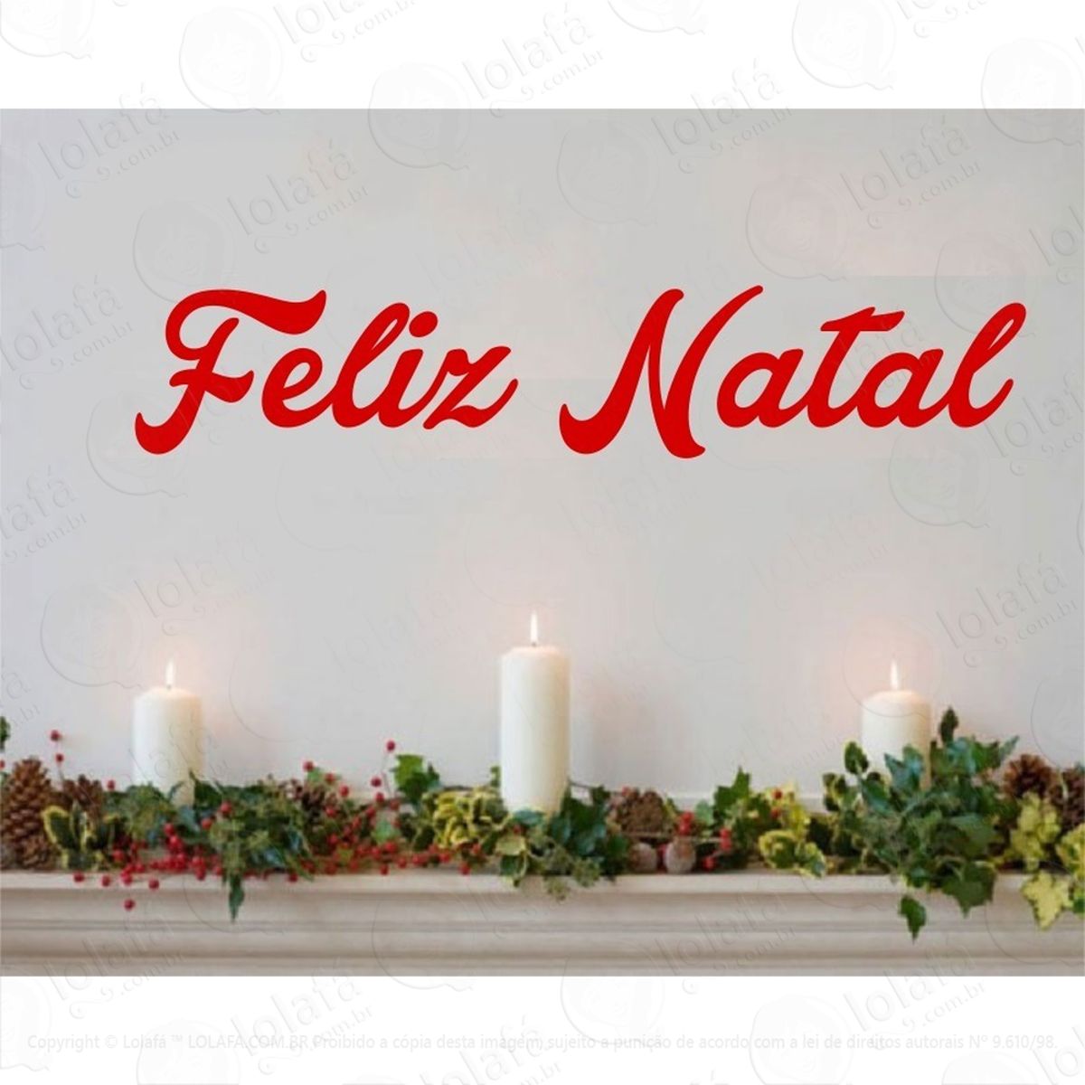 Vitrine Adesivo Feliz Natal Decoração Parede Mod:4516