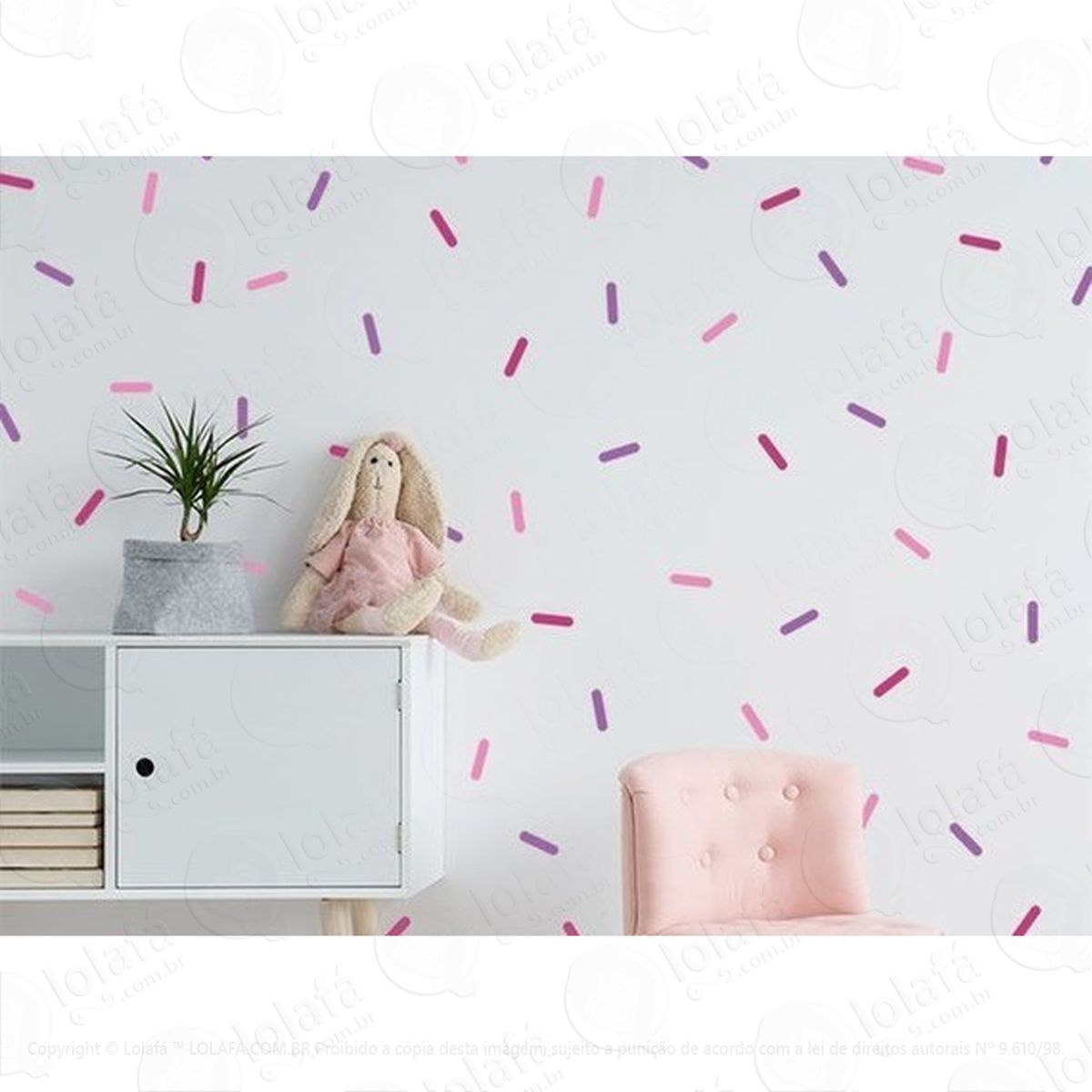 180 Confete Confetti (até 6 Cores) Adesivo De Parede Confeti Mod:4545