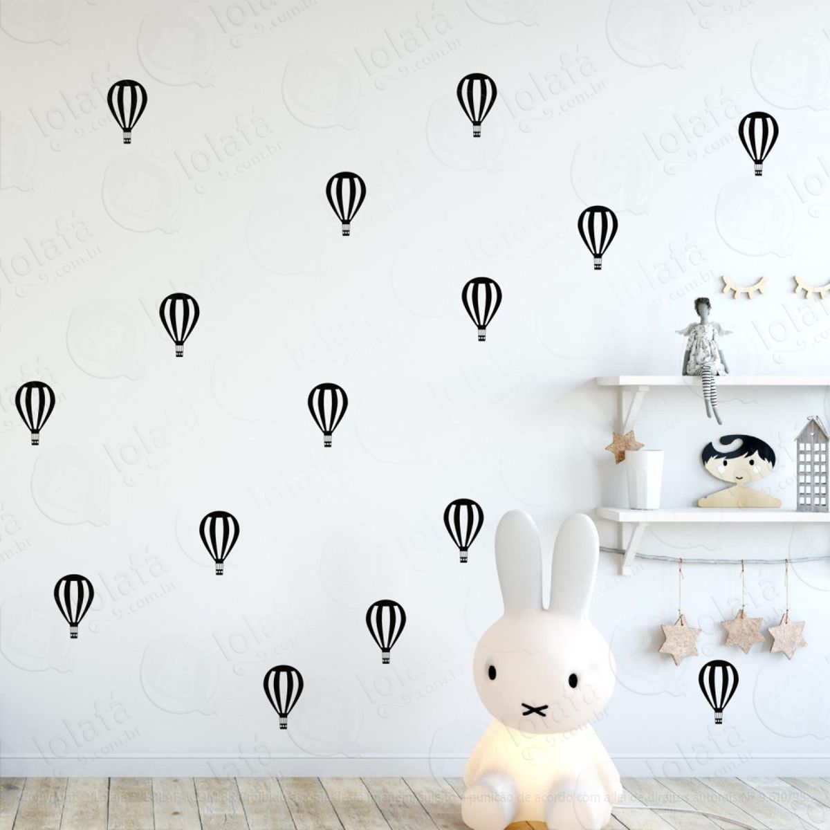 24 Balões De Ar Adesivo De Parede Balão Decorção Mod:4550