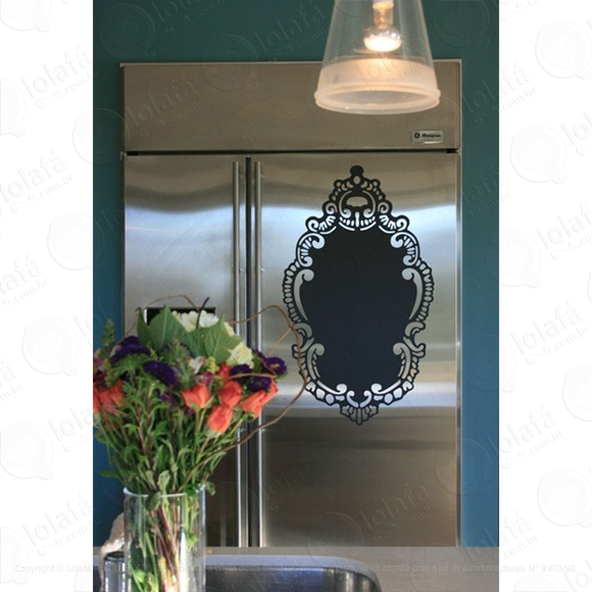 Adesivo De Parede Lousa Chalkboard Geladeira Mod:4558