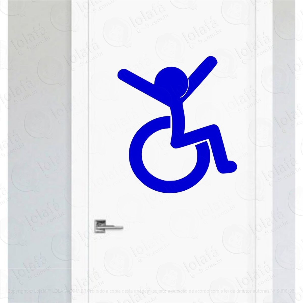 Adesivo Porta De Banheiro Pcd Escola Vestiário Toilet Mod:4572