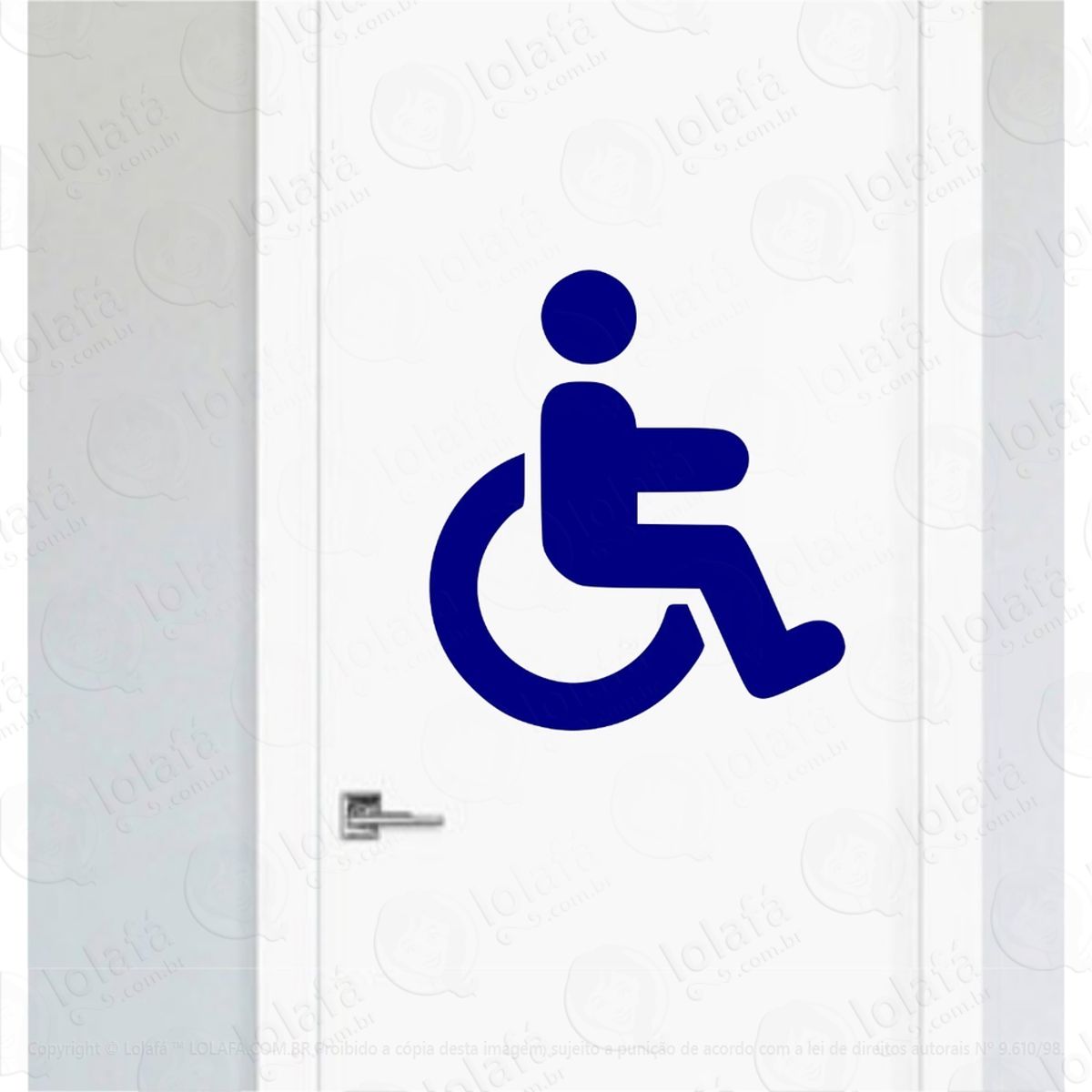 Adesivo Porta De Banheiro Pcd Escola Vestiário Toilet Mod:4573