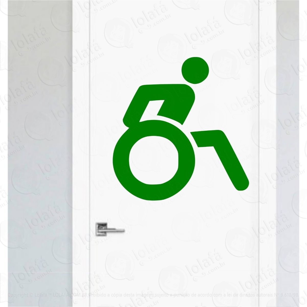 Adesivo Porta De Banheiro Pcd Escola Vestiário Toilet Mod:4574