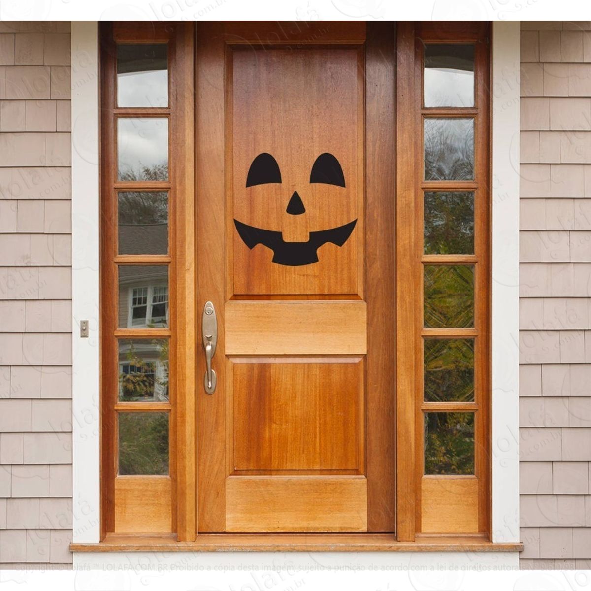 Adesivo De Porta Halloween Dia Das Bruxas Parede Decoração Mod:4602