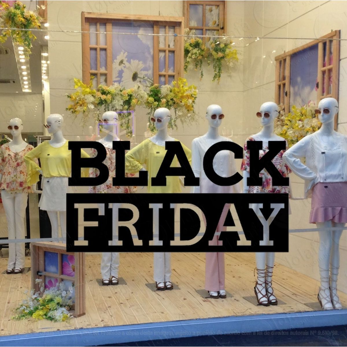 Adesivo Decorativo Vitrine Black Friday Mod:4627