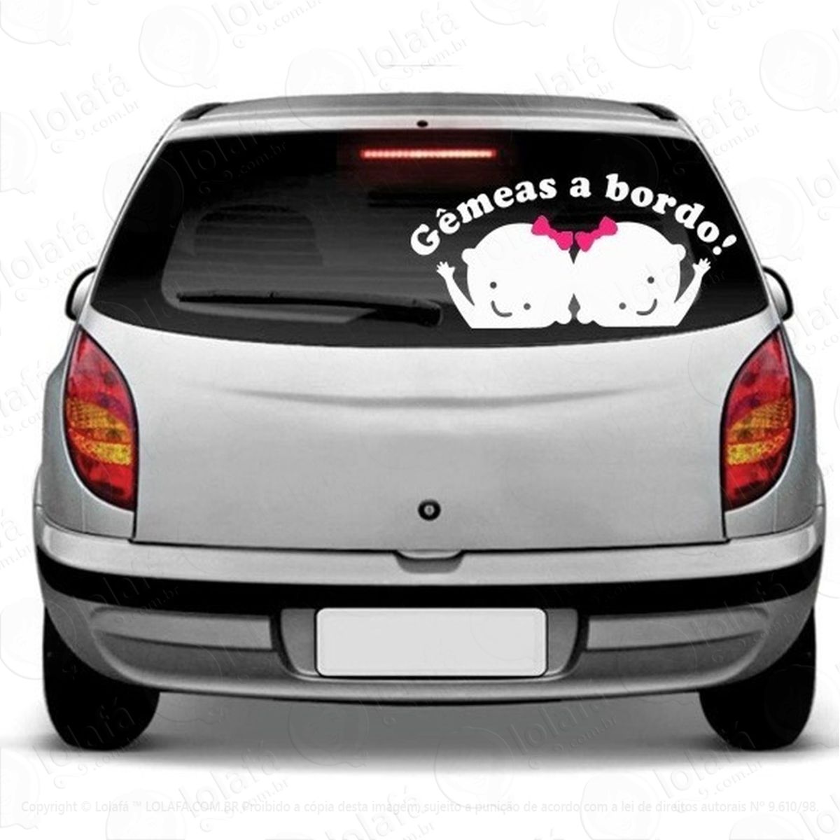 Adesivo Automotivo Gêmeas A Bordo Mod:4754