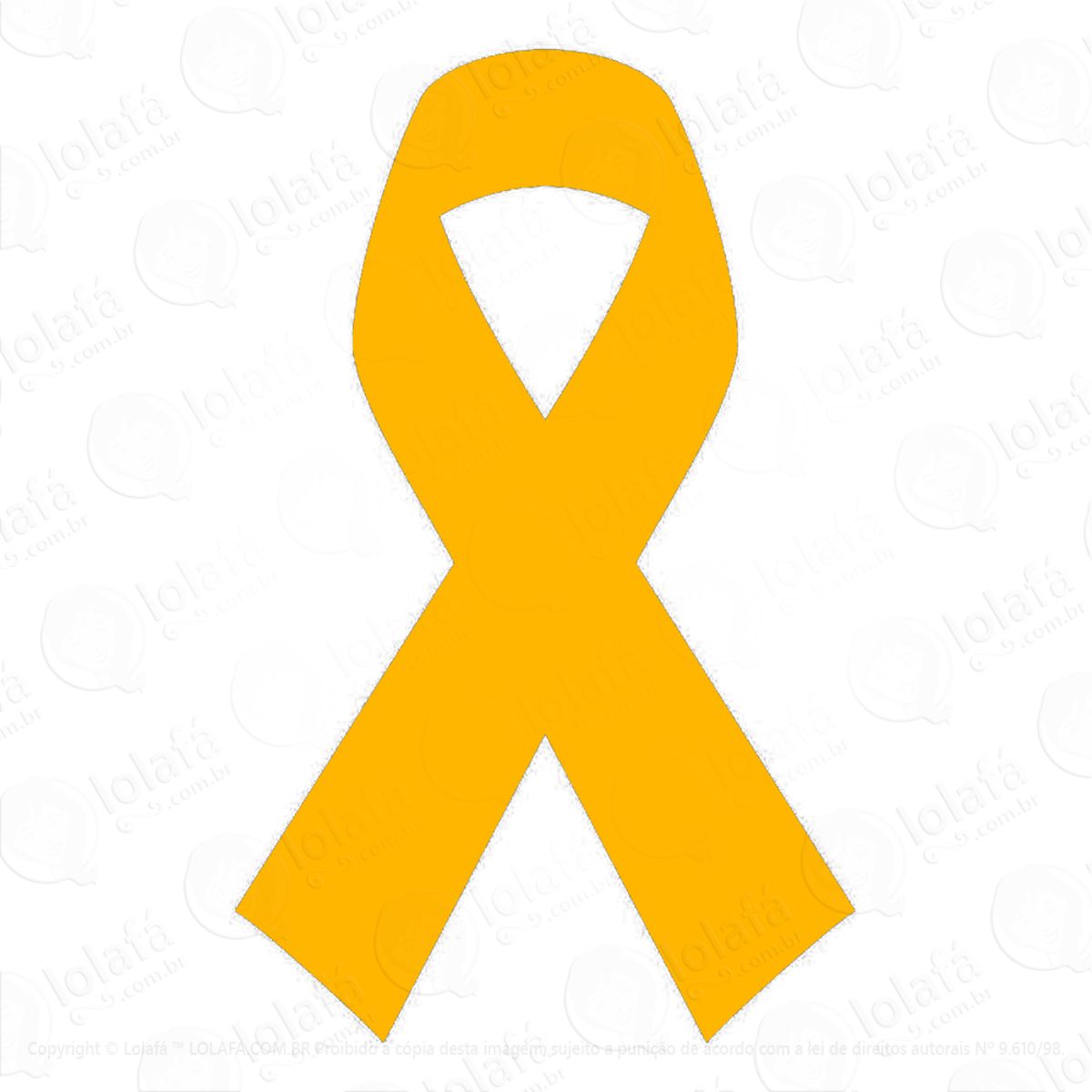 adesivo laço setembro amarelo prevenção suicídio mod:4818