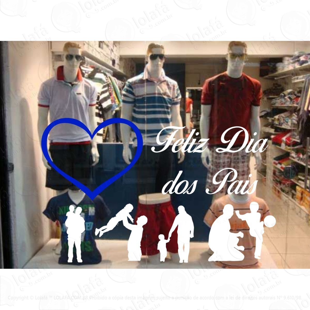 adesivo para vitrine decoraçao loja promoção feliz dia mod:4955