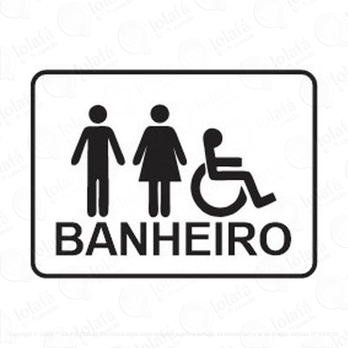 Adesivo De Sanitário Porta De Banheiro Mod:4972