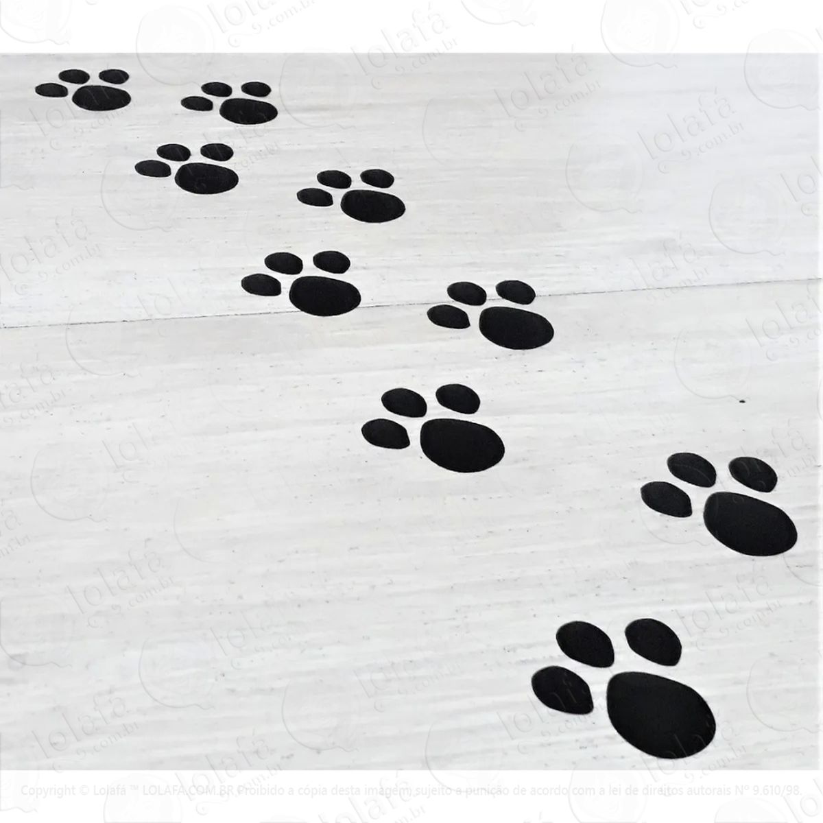 Adesivo Infantil Comemorativo Patinha De Coelho Páscoa 150un Mod:5119