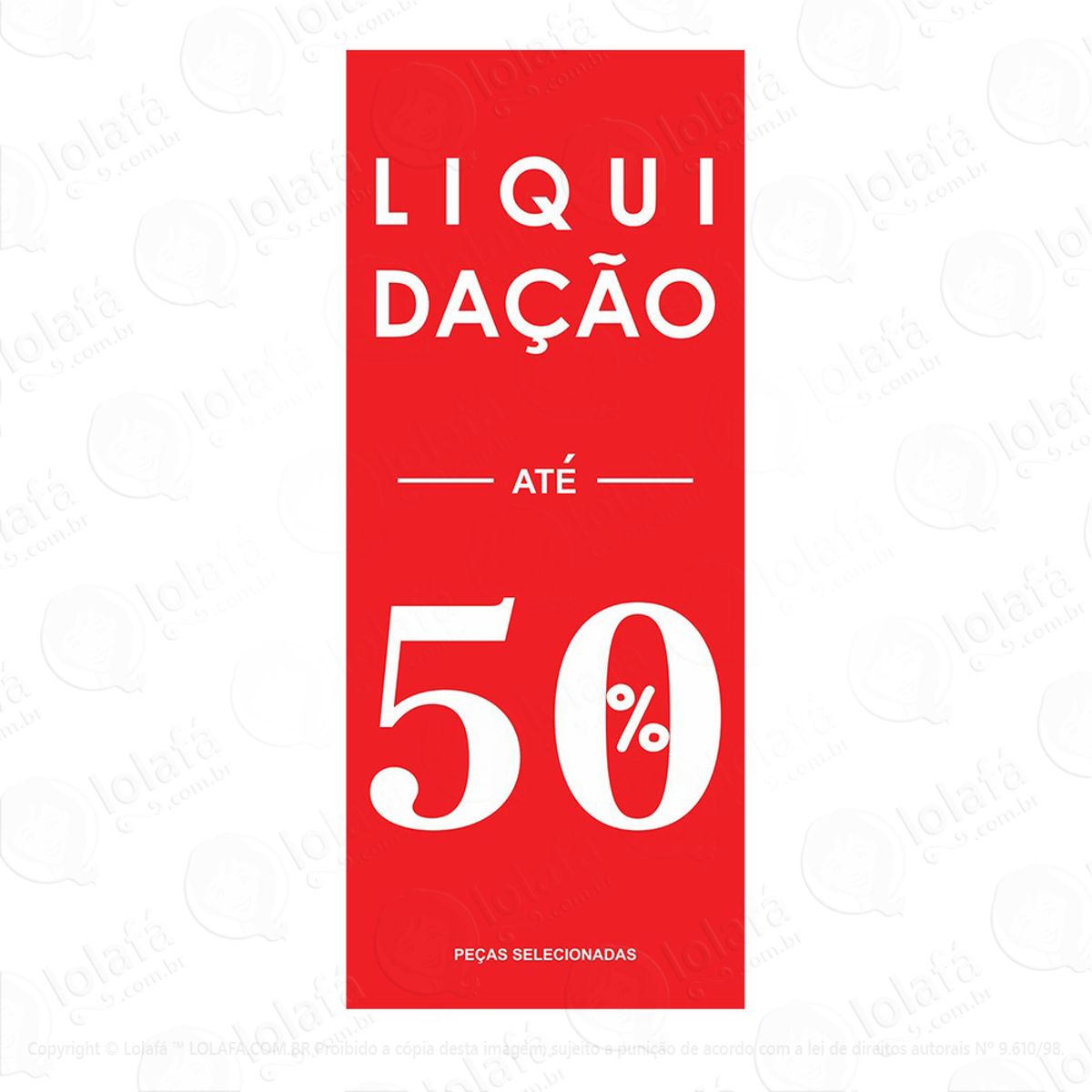 adesivo vertical liquidação 50% mod:5193
