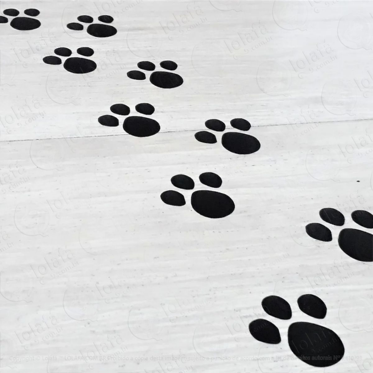Adesivo Decorativo Infantil Patinhas De Coelho Páscoa 60 Un Mod:5222