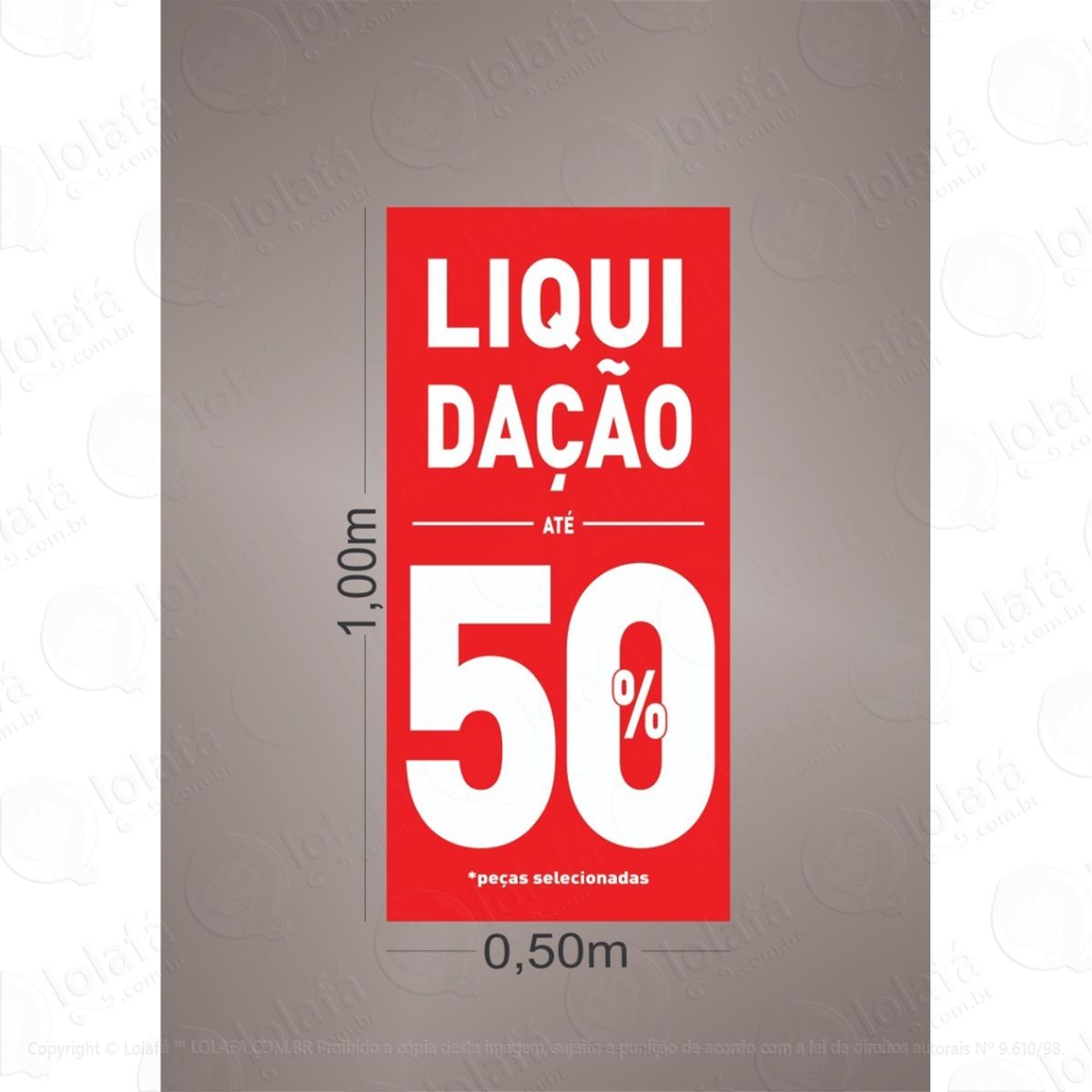 adesivo promoção vitrine liquidação vertical mod:5777