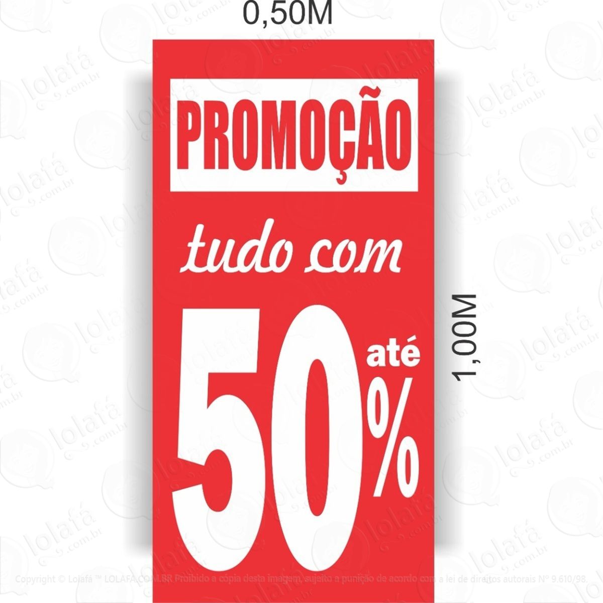 adesivo promoção para vitrine liquidação vertical mod:5779