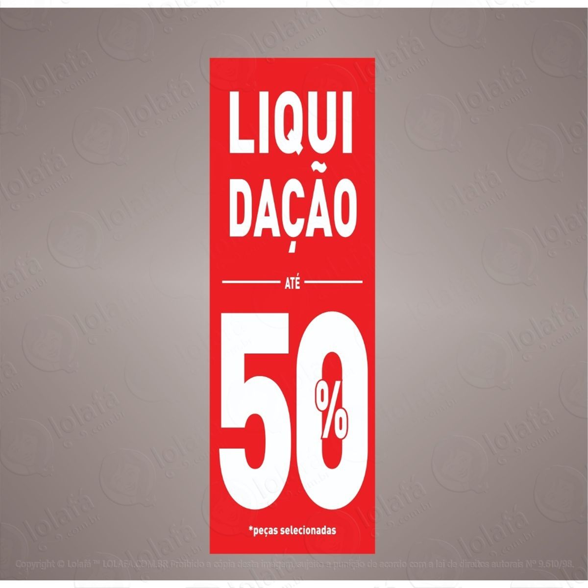 adesivo vertical liquidação 50% mod:5791