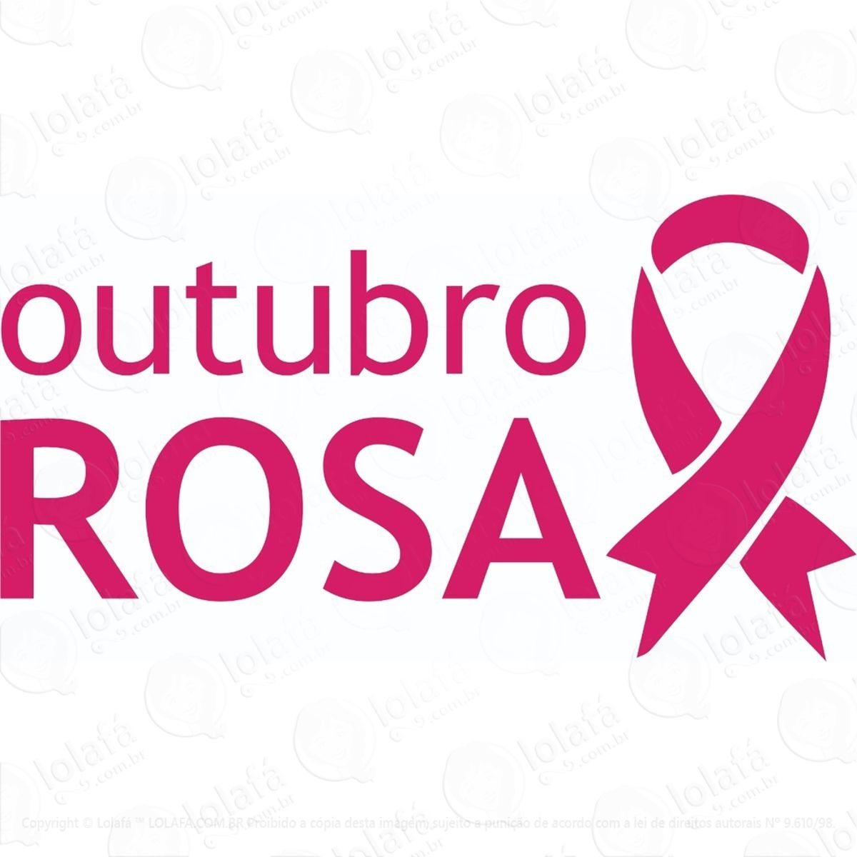adesivo outubro rosa vinil adesivo mod:5941