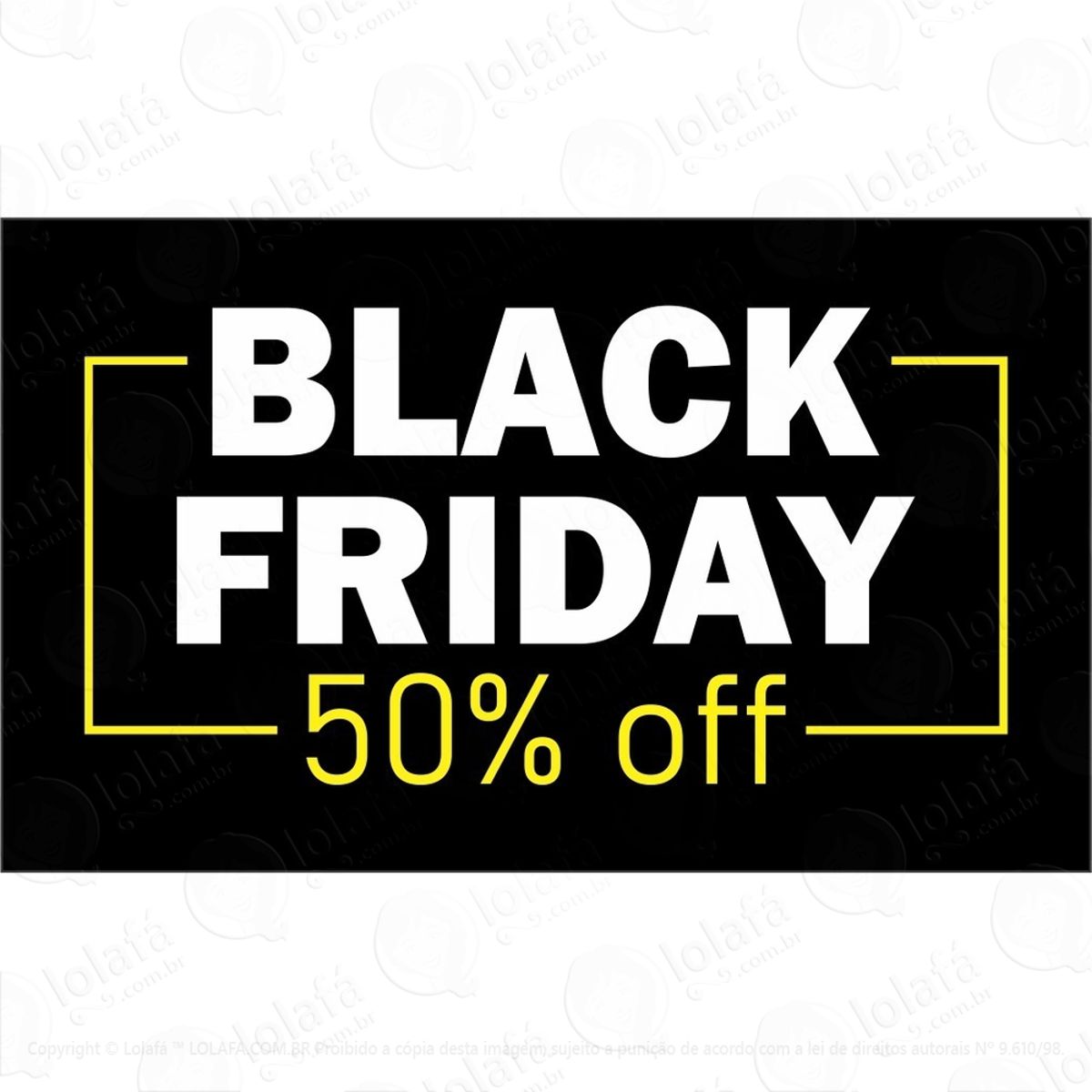 Adesivo Para Vitrine Black Friday Mod:5952