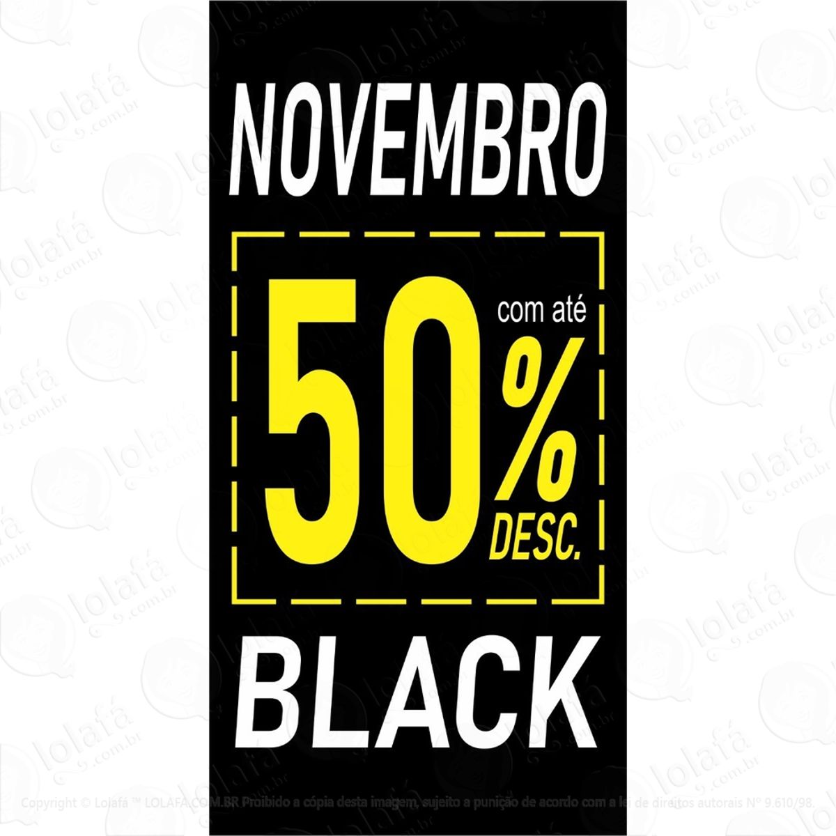 Adesivo Para Vitrine Novembro Black Liquidação Promoção Mod:5955