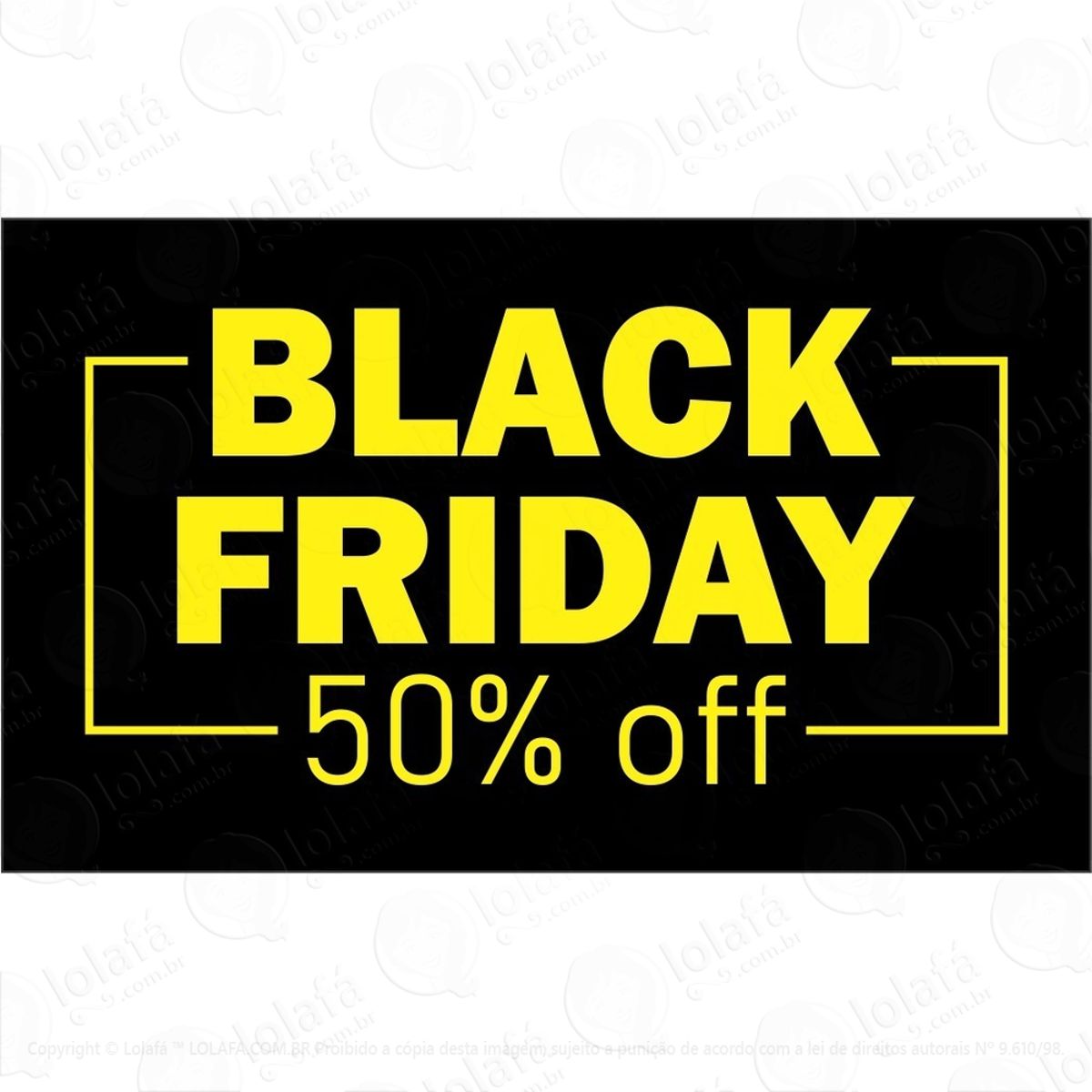 Adesivo Para Vitrine Black Friday Mod:5964