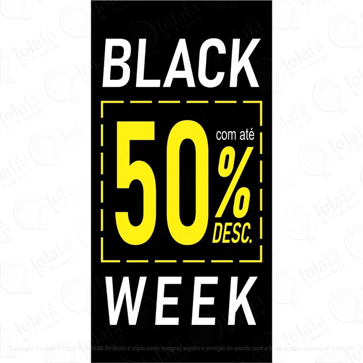 Adesivo Para Vitrine Black Week Liquidação Promoção Mod:5965