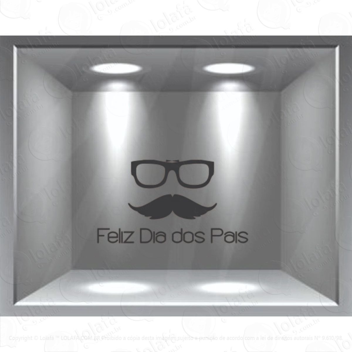 Adesivo Dia Dos Pais Para Vitrines Mod:5971