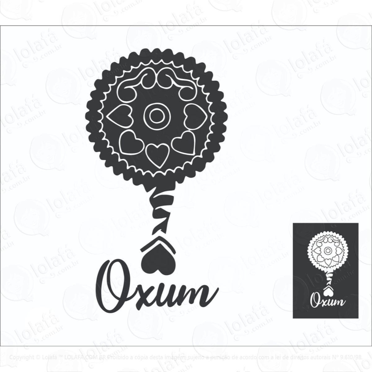 Adesivo Oxum Umbanda Candomblé - Parede Carro Geladeira Mod:6176
