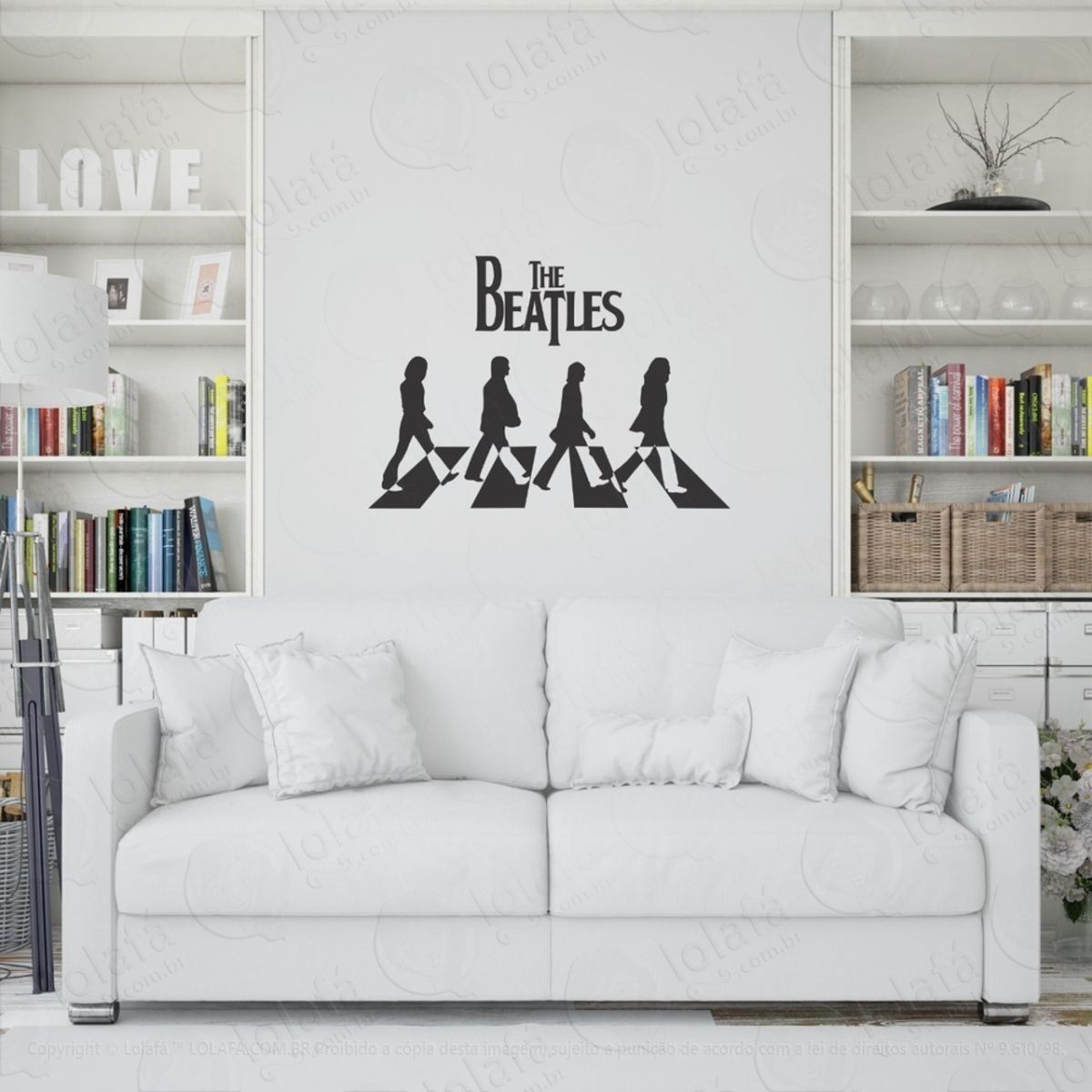 Adesivo Decorativo Parede Música The Beatles Mod:6849