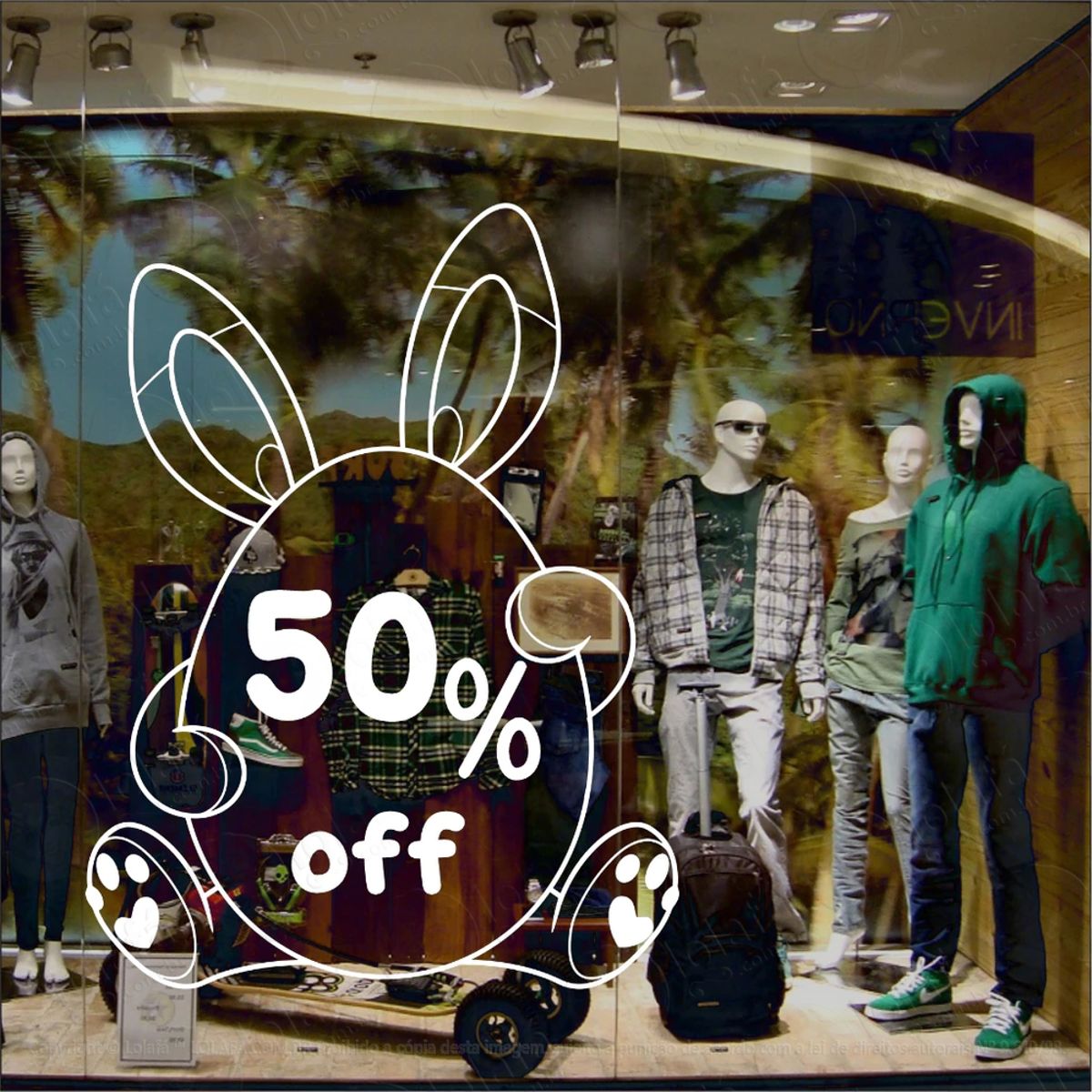 Adesivo De Páscoa Desconto 50% Mod:1