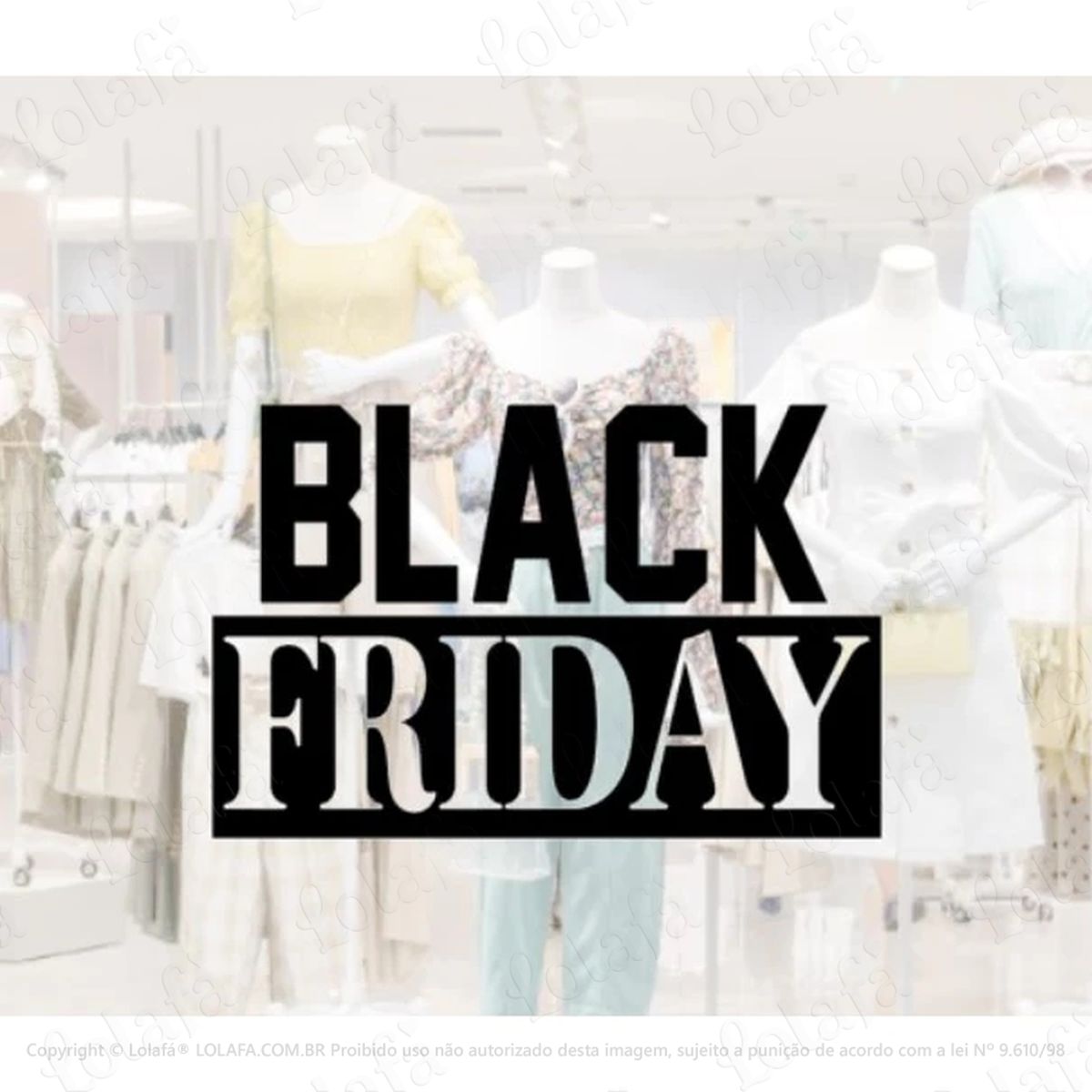 Adesivos De Vinil Para Vitrine BLACK FRIDAY Mod:26