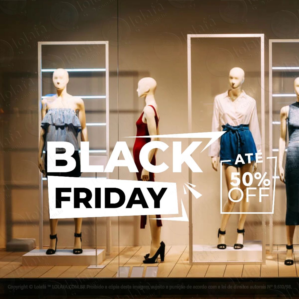 Adesivo Black Friday Vitrine Novembro Mod:54