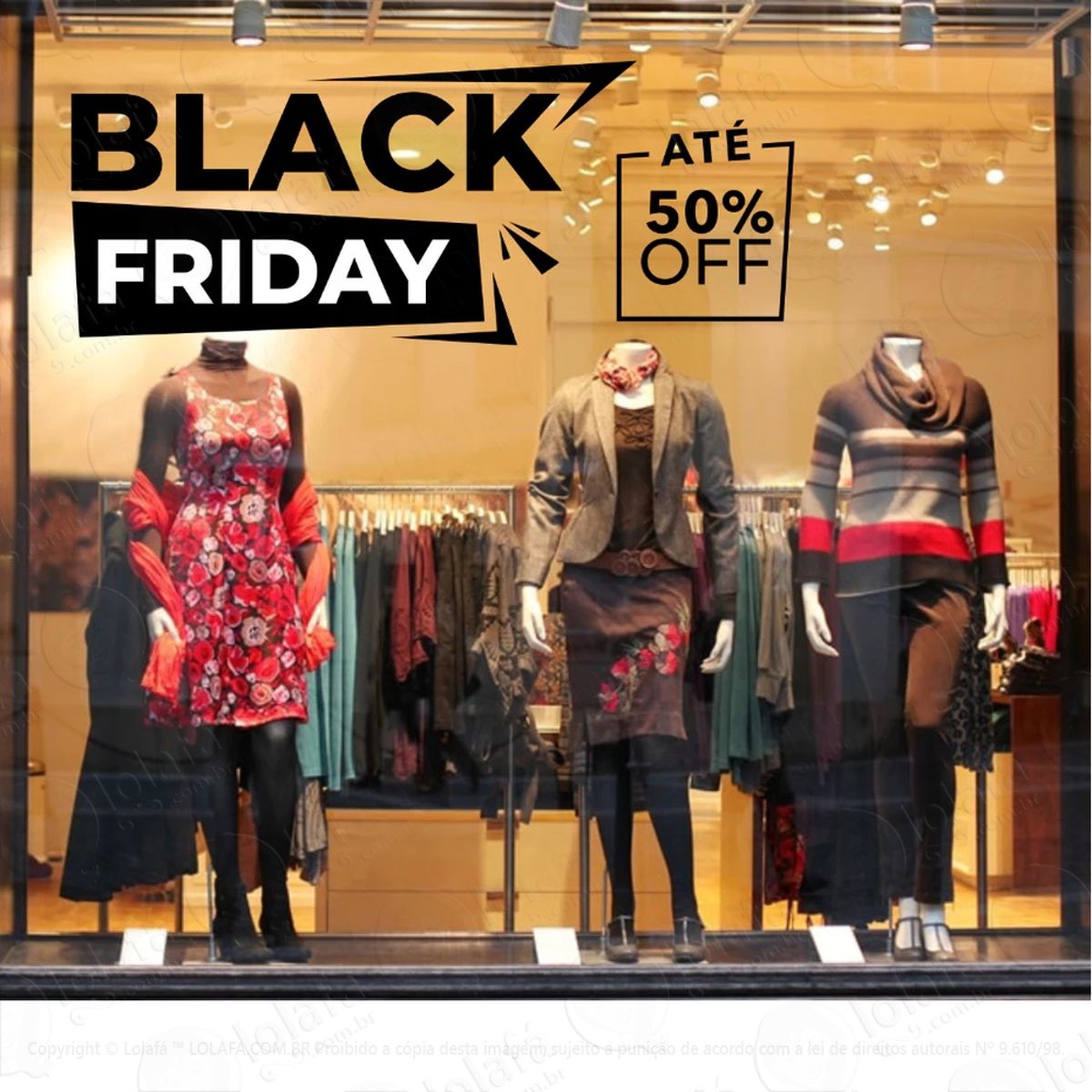 Adesivo Black Friday Vitrine Novembro Mod:55