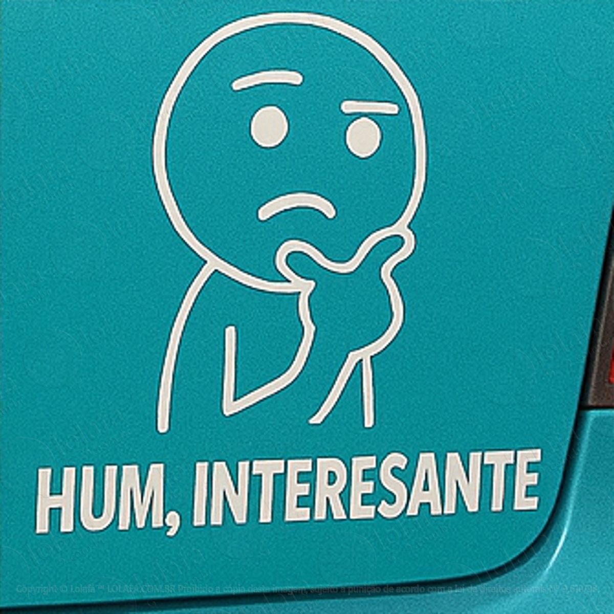 Meme Hum Interessante Adesivos Para Carro Mod:82