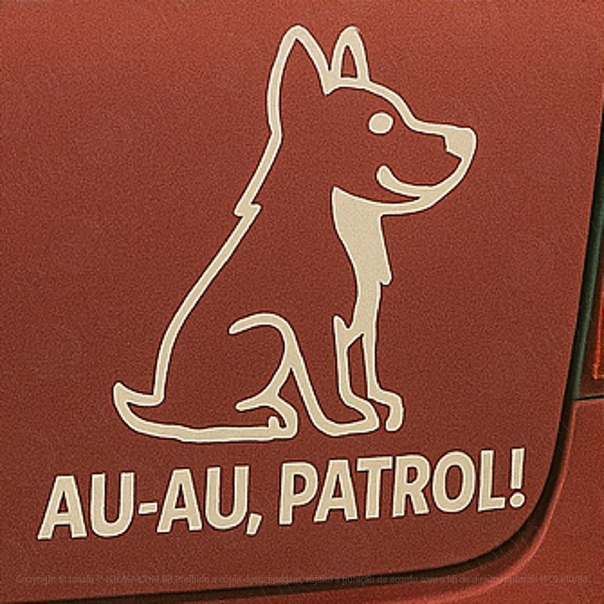 Au-Au Patrol Cachorro Dog Adesivos Para Carro Mod:91