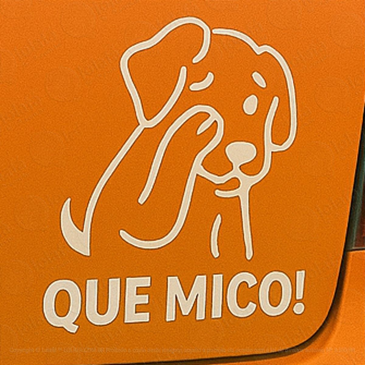 Que Mico Cão Cachorro Adesivos Para Carro Mod:93