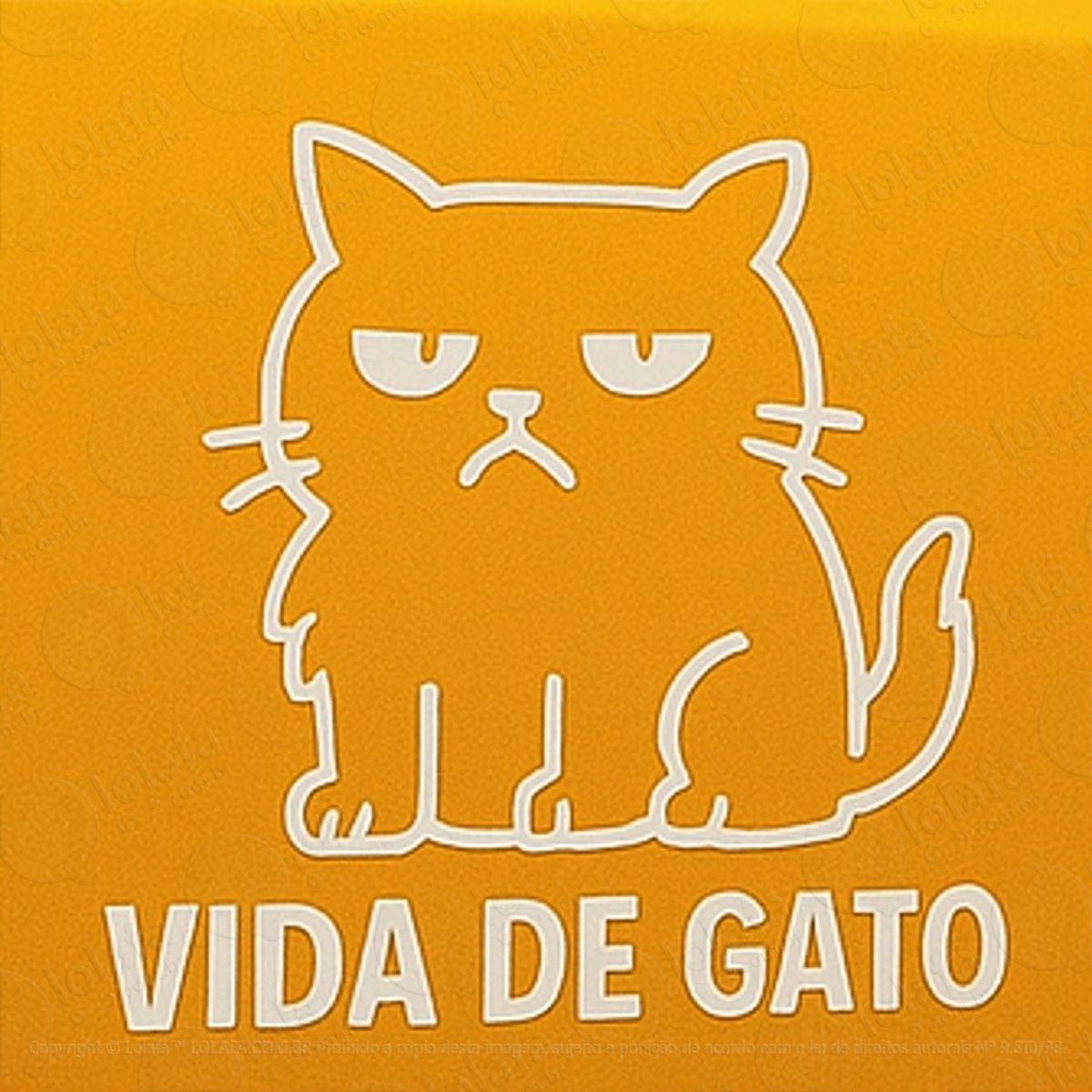 Vida de Gato Adesivos Para Carro Mod:95