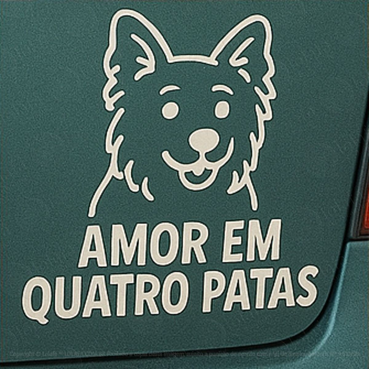 Amor em Quatro Patas Cachorro Dog Adesivos Para Carro Mod:97