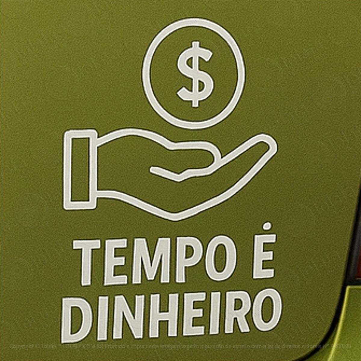 Tempo é Dinheiro Adesivos Para Carro Mod:103