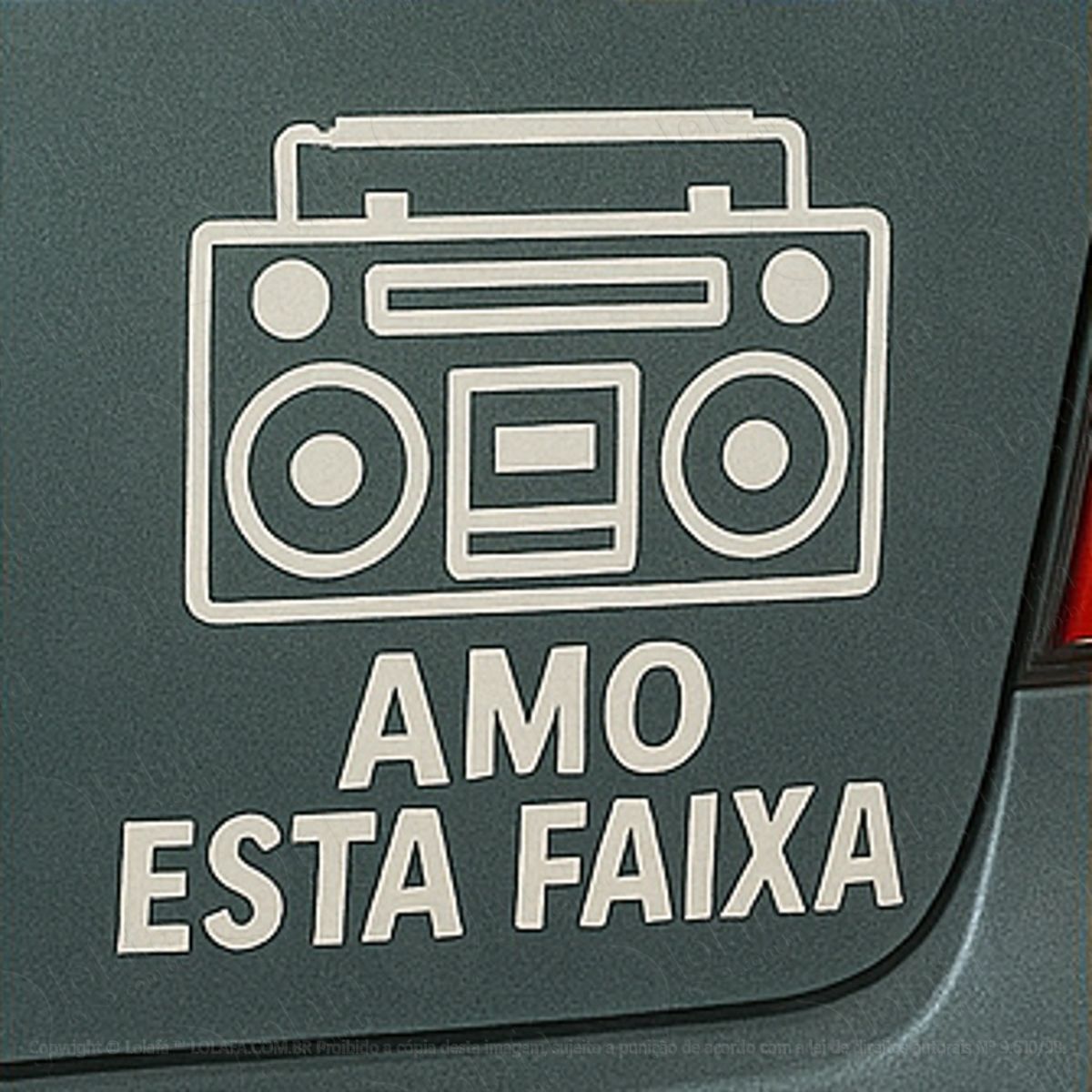 Rádio Amo Esta Faixa Música Adesivos Para Carro Mod:106