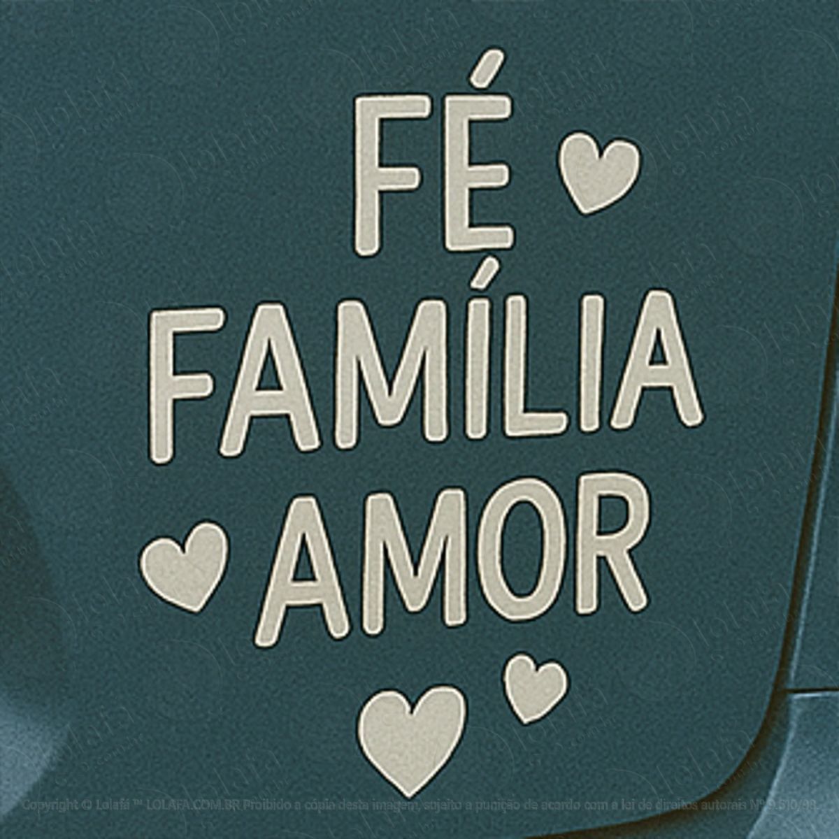 Fé Família Amor Adesivos Para Carro Mod:121