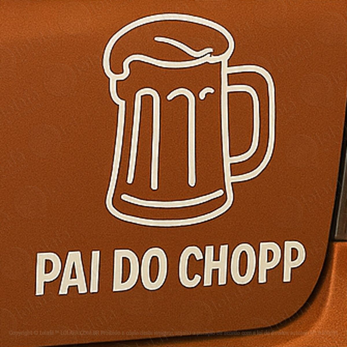 Pai do Chopp Cerveja Adesivos Para Carro Mod:122