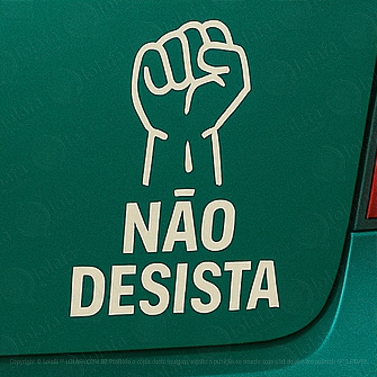 Não Desista Academia Musculação Fitness Adesivos Para Carro Mod:124