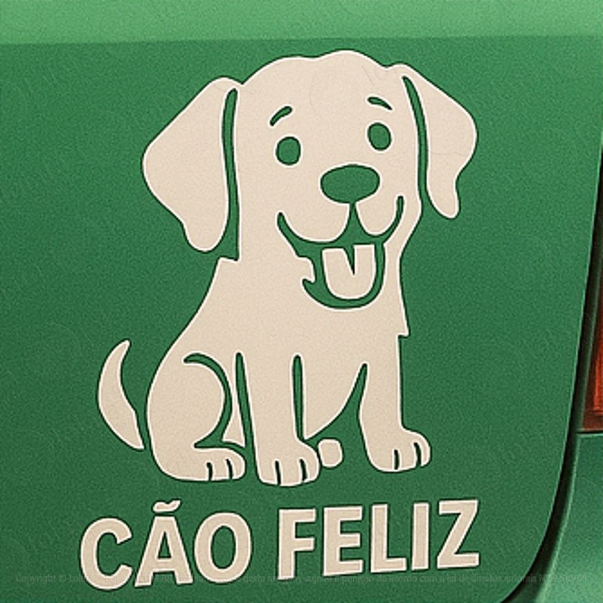 Cão Feliz Cachorro Pet Adesivos Para Carro Mod:138