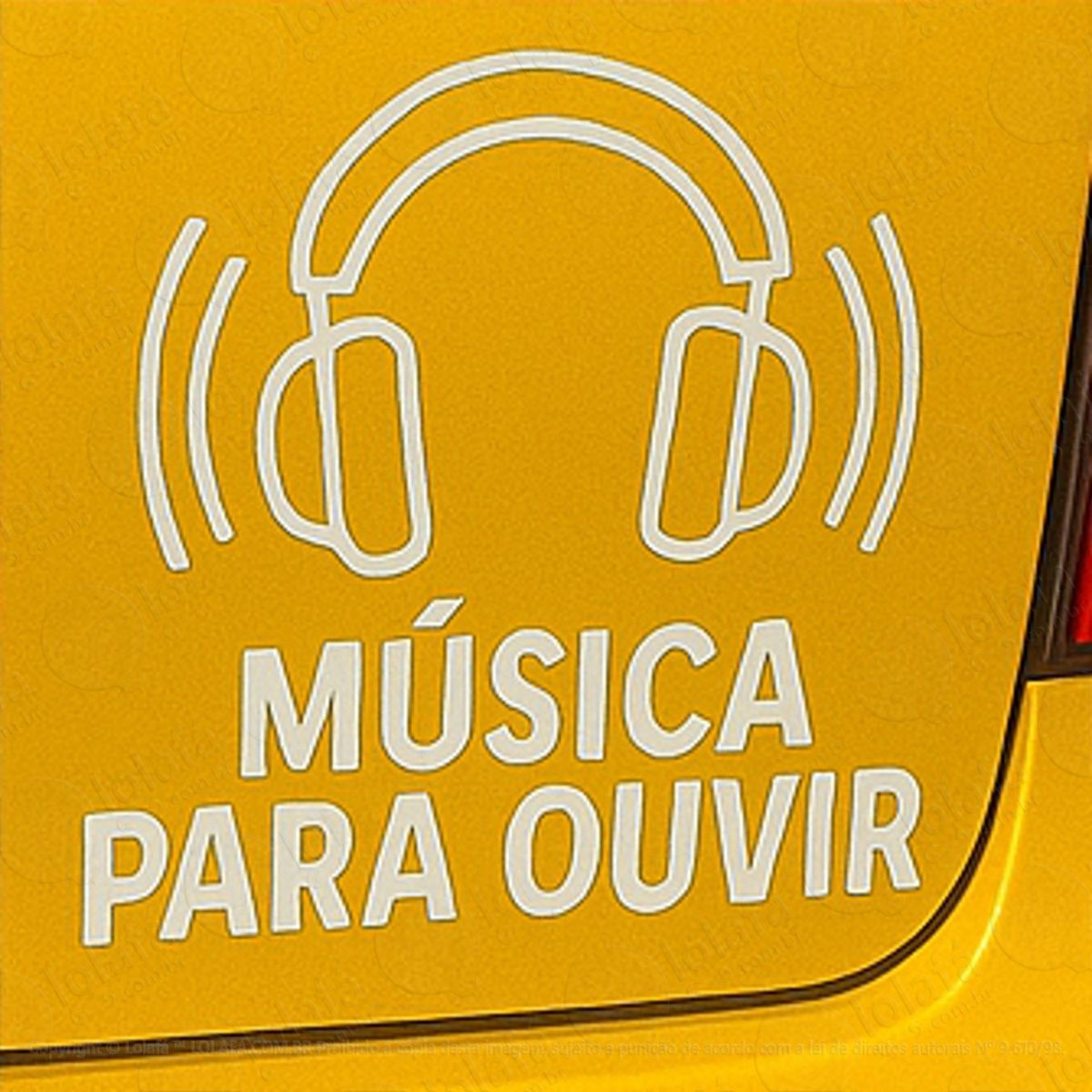 Música Para Ouvir Adesivos Para Carro Mod:144