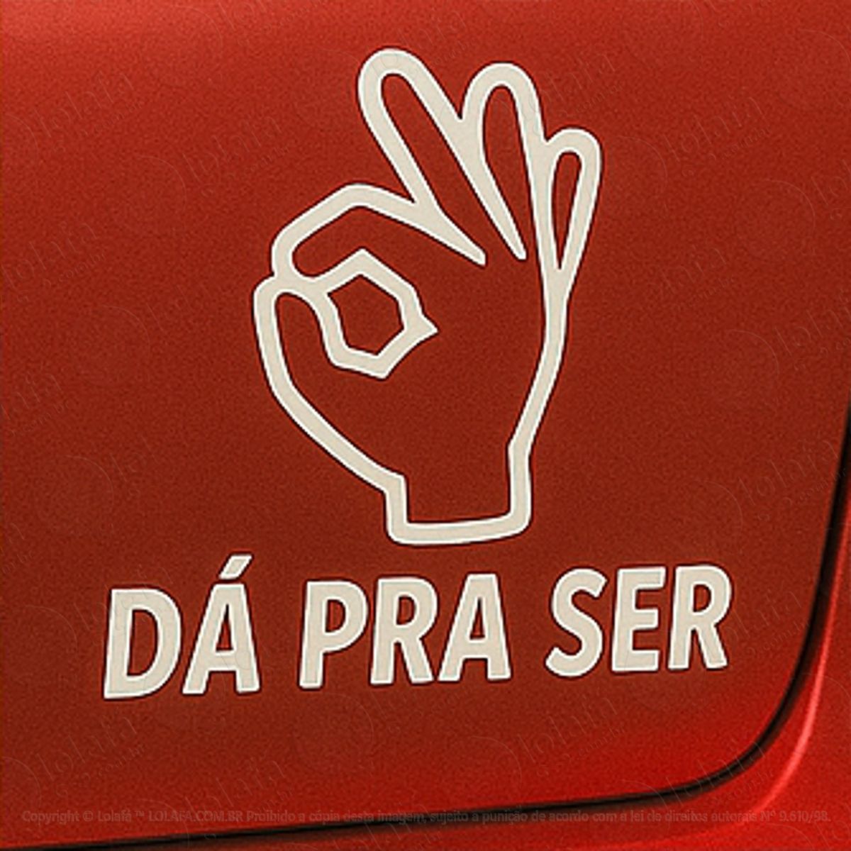 Mãozinha Dá pra Ser Adesivos Para Carro Mod:160