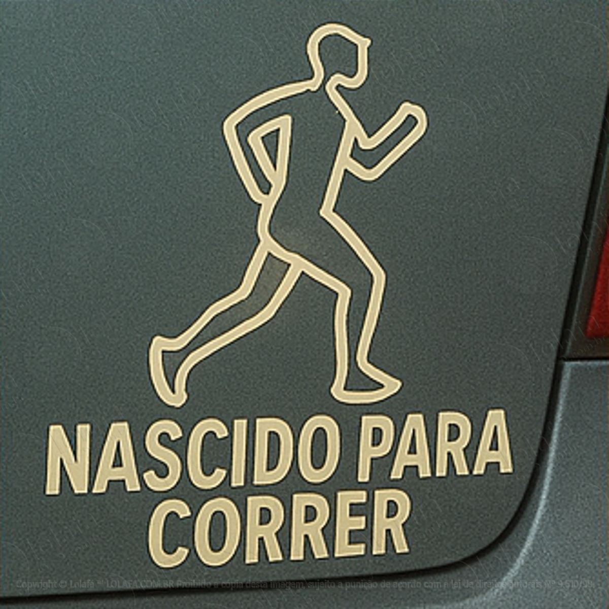 Nascido para Correr Corredor Adesivos Para Carro Mod:167
