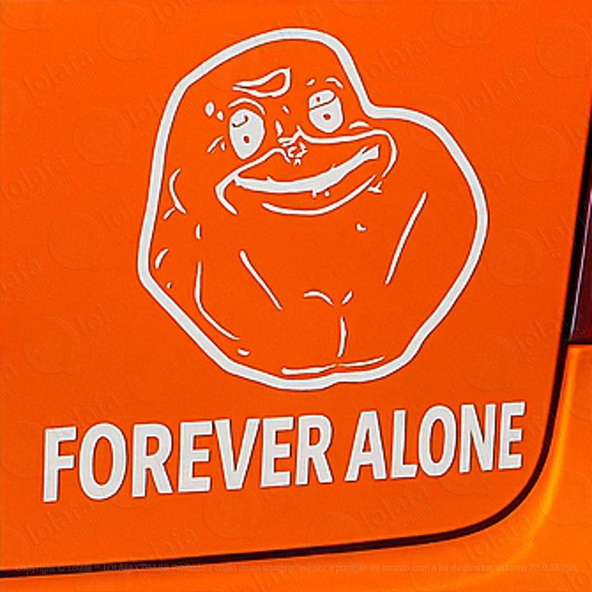 Troll Face Meme Forever Alone Adesivos Para Carro Mod:176