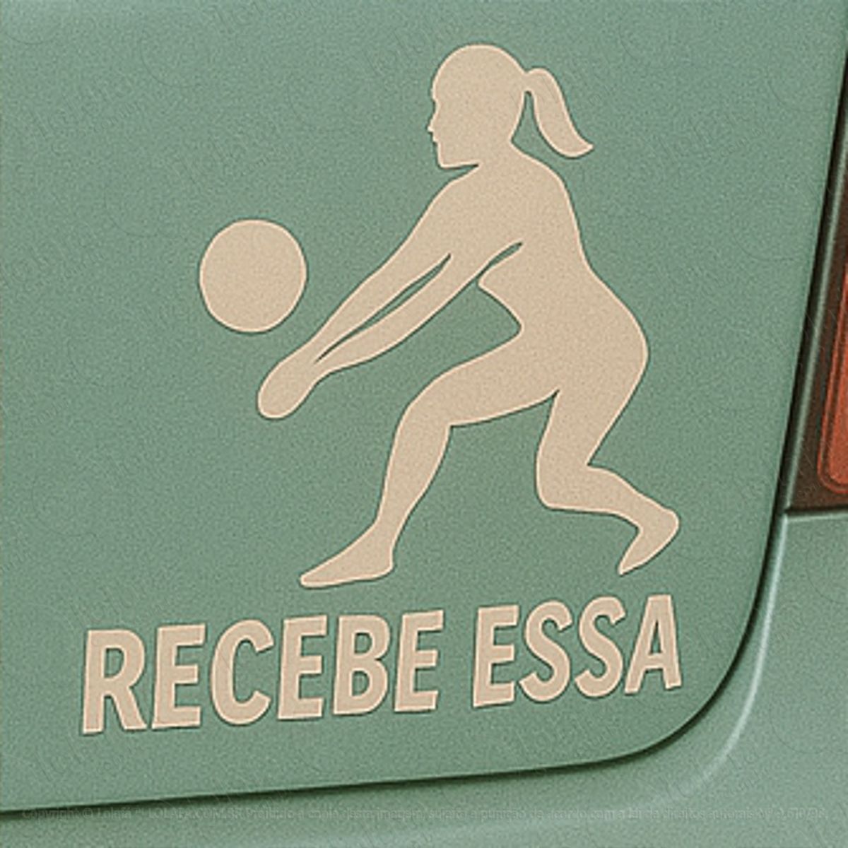 Receba Essa Vôlei Voleibol Feminino Adesivos Para Carro Mod:179