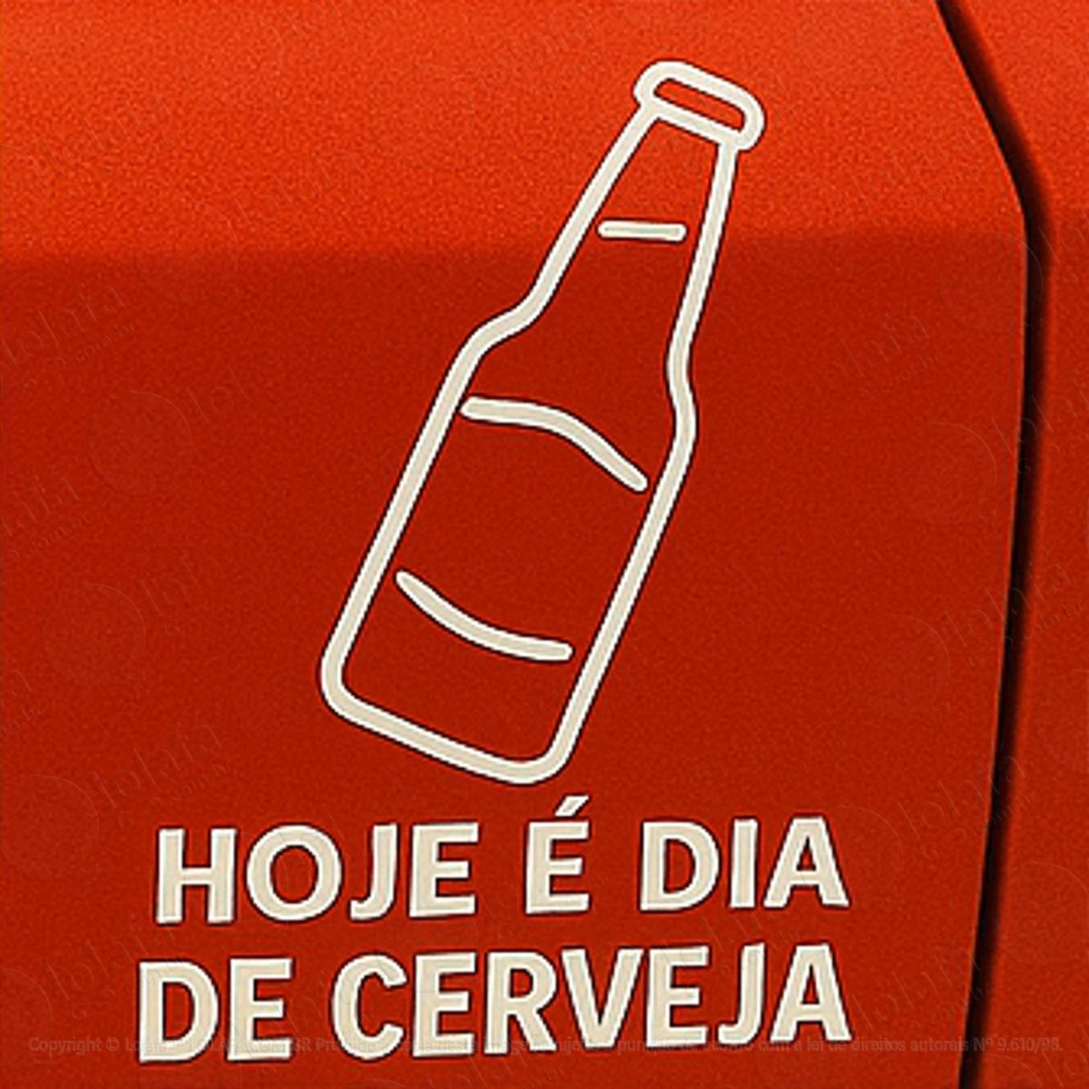 Hoje é Dia de Cerveja Adesivos Para Carro Mod:180