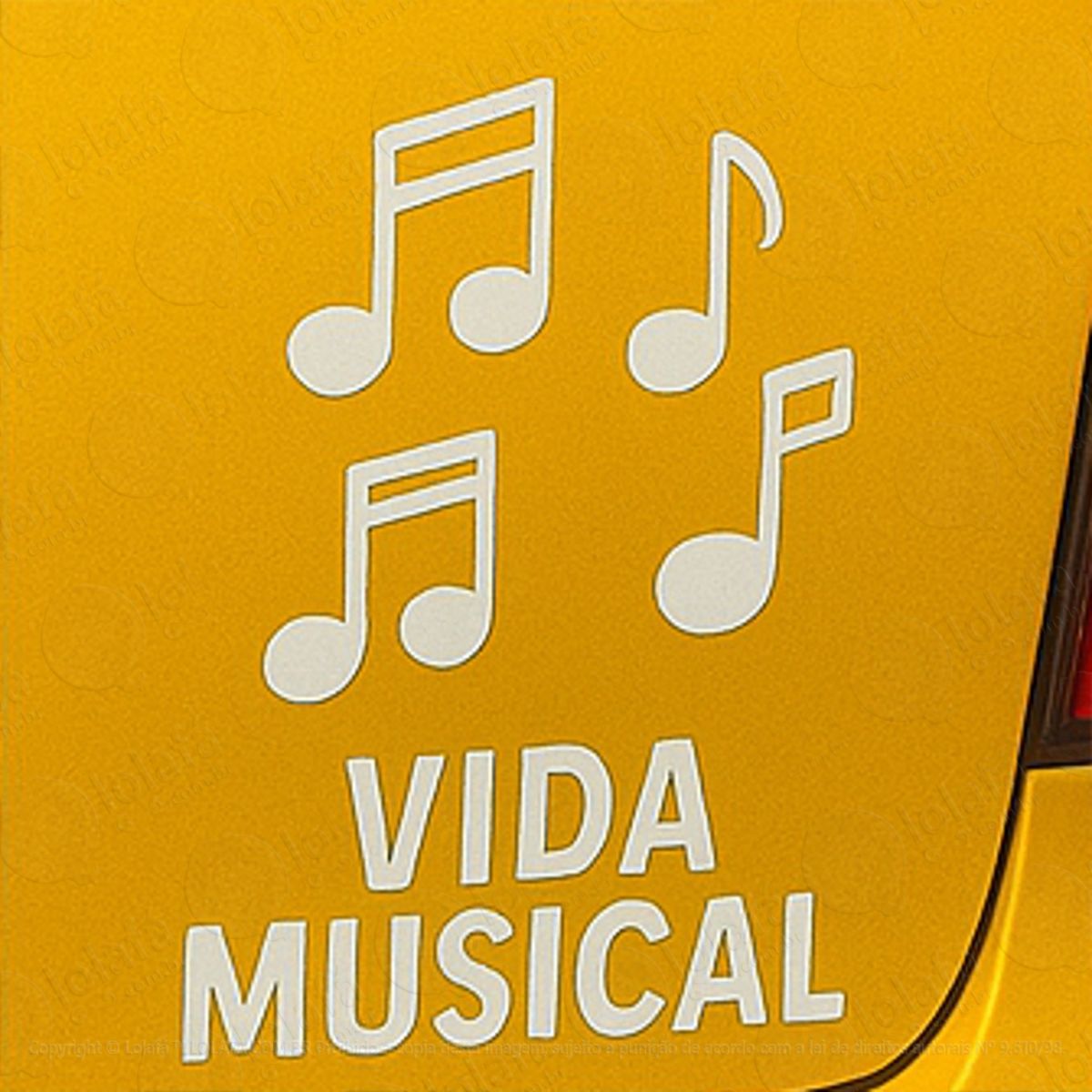 Notas Musicais Vida Musical Adesivos Para Carro Mod:182