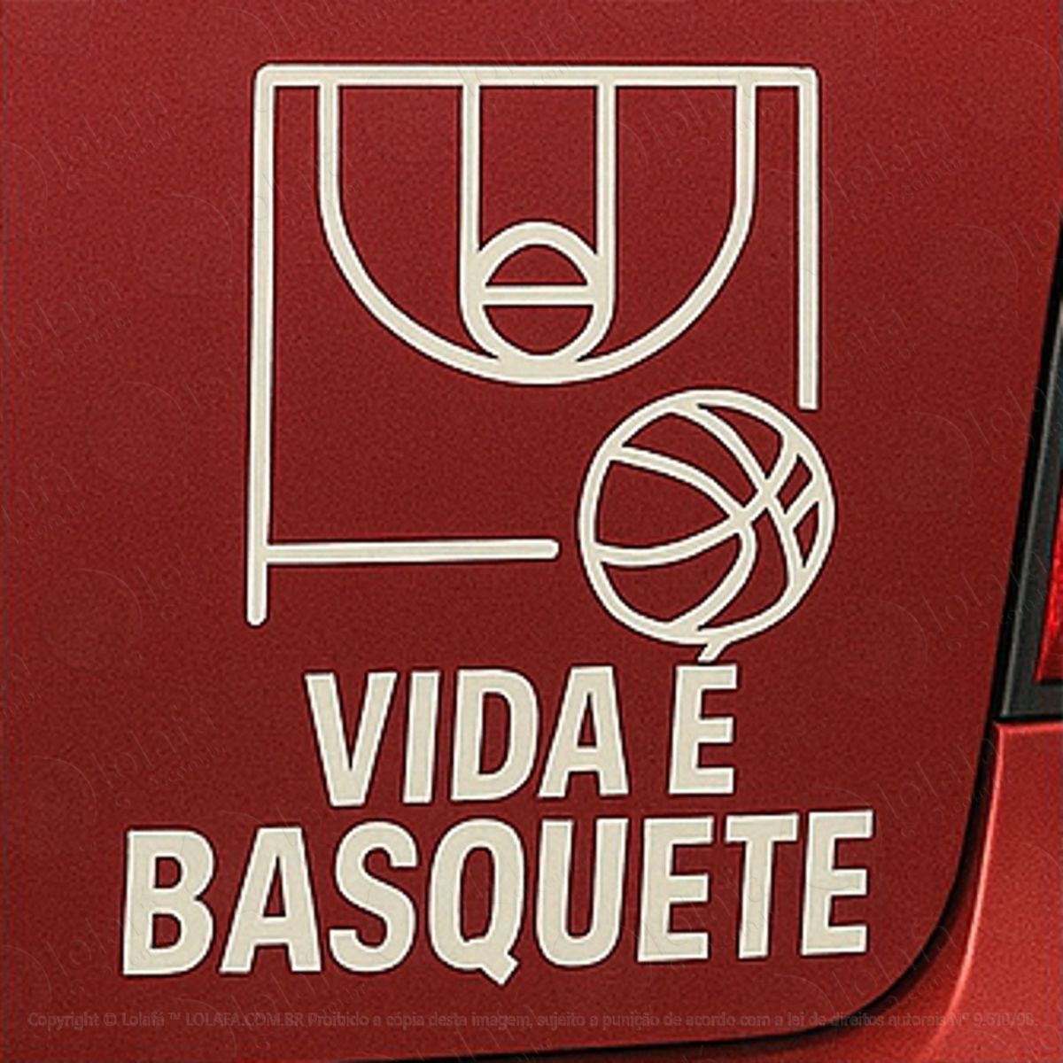 Vida é Basquete Adesivos Para Carro Mod:183